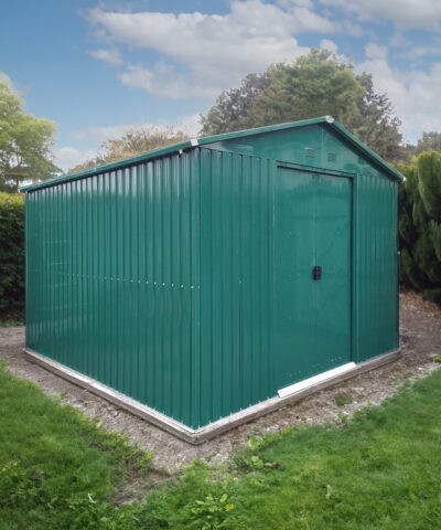 10ft x 10ft Garden shed in green