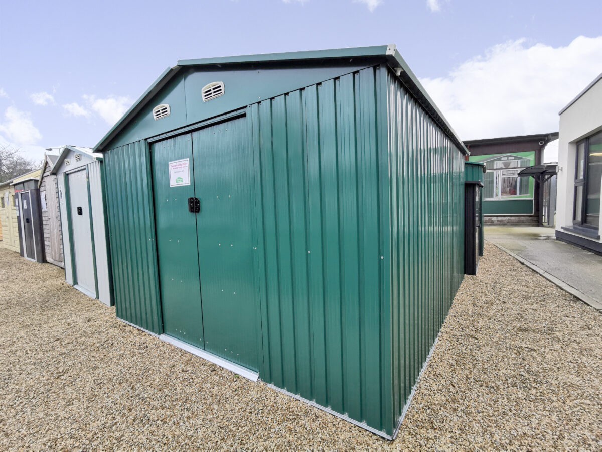 'The Colossus' 10ft x 12ft Steel Shed - Large Steel Sheds - Sheds ...