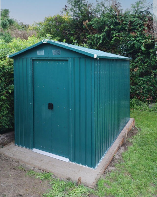 the 6ft x 9ft steel shed