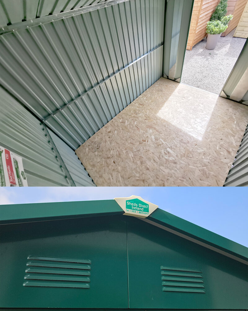 Inside the shed