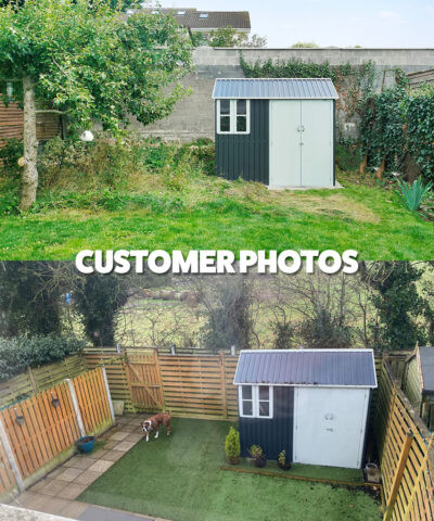 8x6 customer photos of the cottage shed