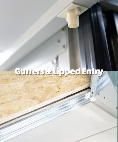 gutters & lipped entry