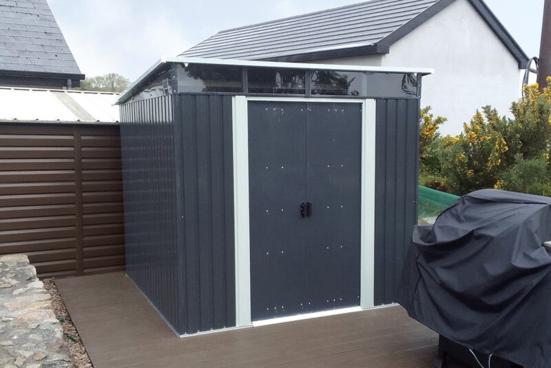 7.5ft x 7.5ft Steel Pent Shed - Image 4