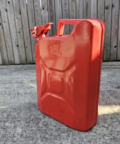 The red 10L jerry can