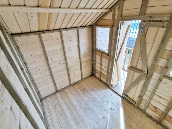Interior view of the Chalet Shed