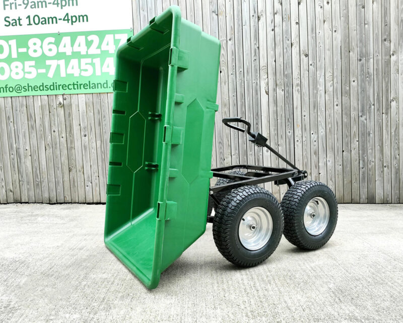 250L tip cart with the bucket tipped
