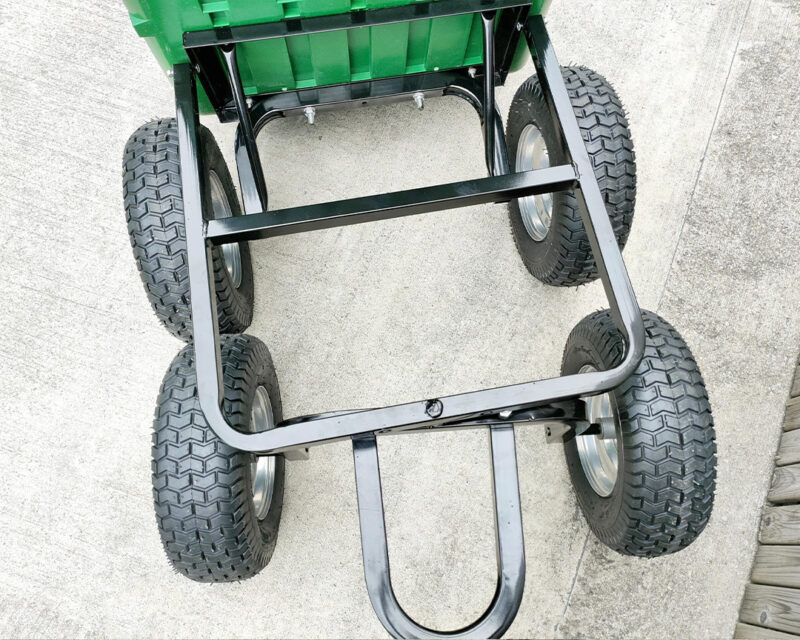 The chassis of the tip cart