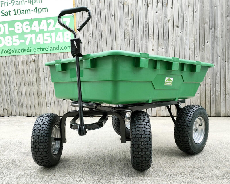 the 250L tip cart in green
