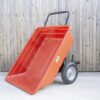 350 Litre extra large red garden cart AKA tipping cart