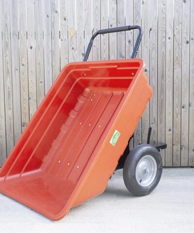 350 Litre extra large red garden cart AKA tipping cart