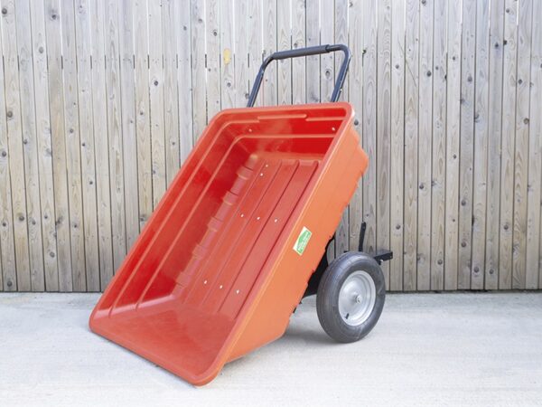 350 Litre extra large red garden cart AKA tipping cart