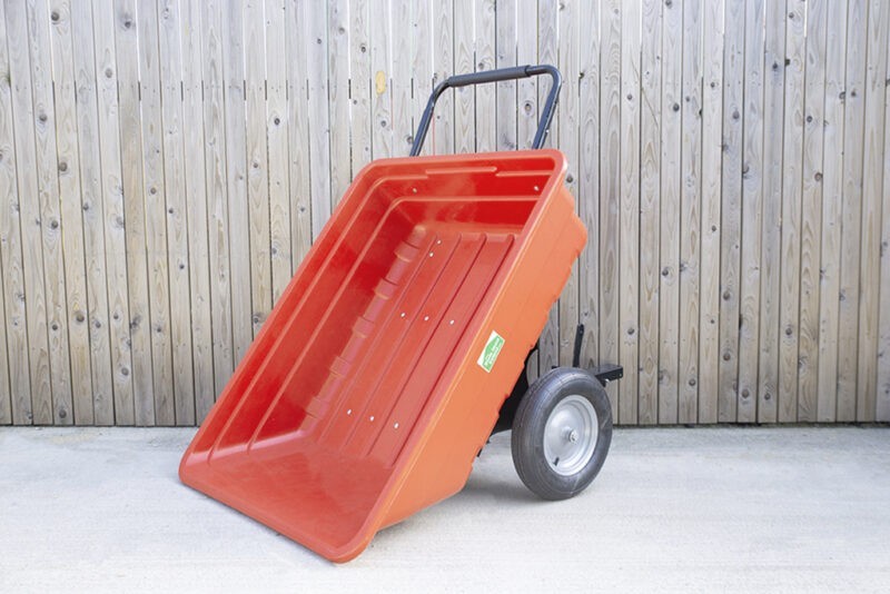 350 Litre extra large red garden cart AKA tipping cart