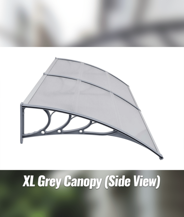 XL Grey Canopy - a side view