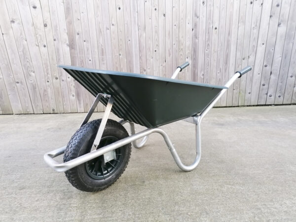 45 degree angle of a Steel Wheelbarrow