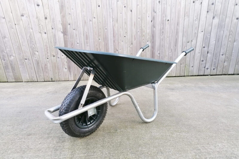 45 degree angle of a Steel Wheelbarrow