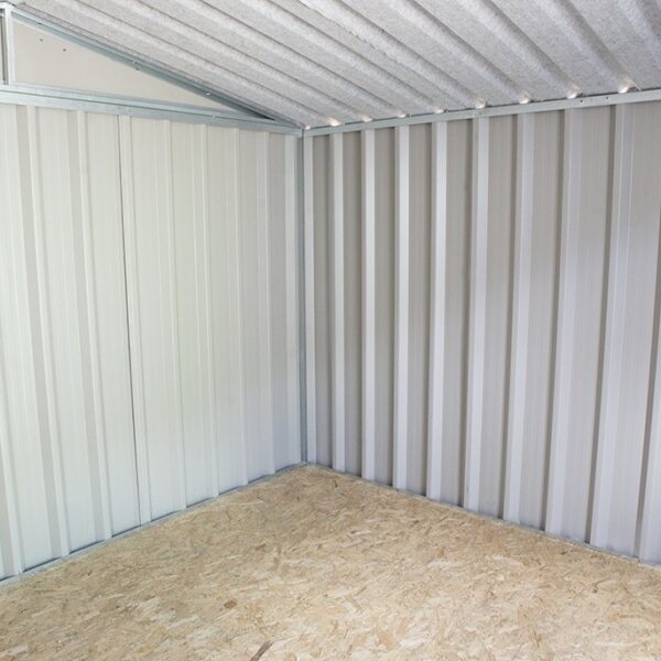Internal photo of PVC Cladded Shed from Sheds Direct Ireland