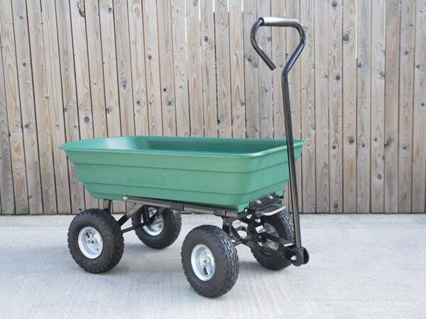 Tipping Utility Cart from Sheds Direct Ireland in our showroom
