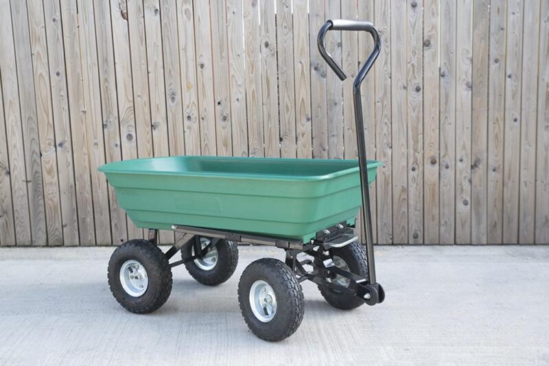 Tipping Utility Cart from Sheds Direct Ireland in our showroom