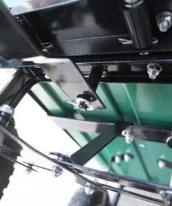 Detail of the underneath of the Tipping Utility Cart from Sheds Direct Ireland
