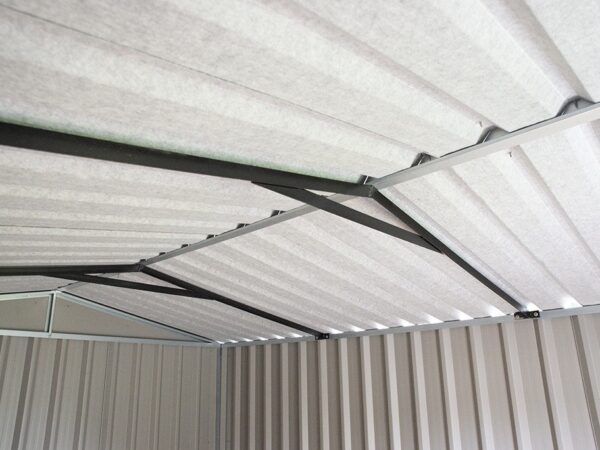 PVC clad Steel shed interior metal frame