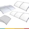 All the sizes of door canopies side by side