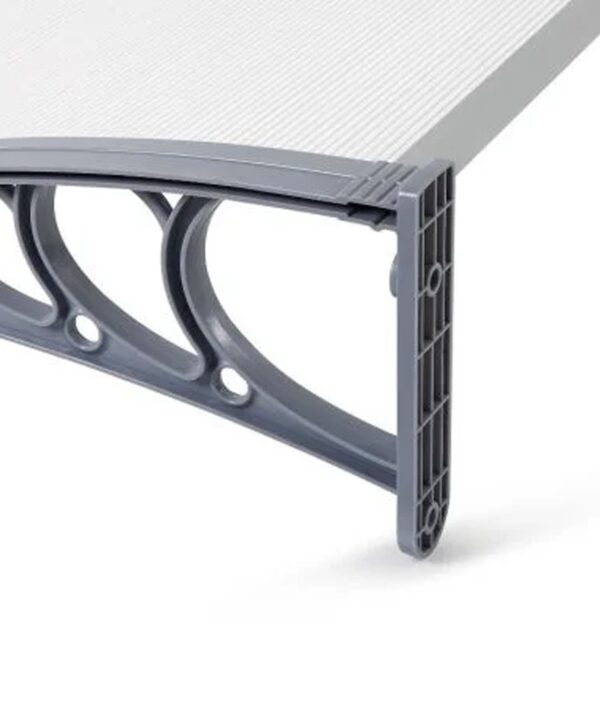Detail on the polycarbonate bracket from Sheds Direct Ireland