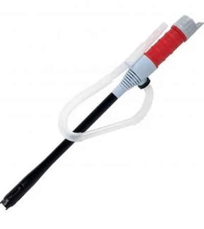 The Fuel Pump with red handle and black long tube
