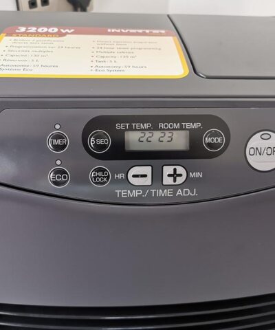 The digital display panel on the Inverter Heater