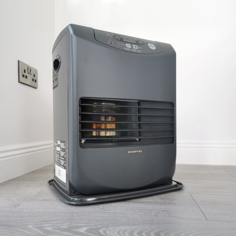 The Fan assist Inverter Heater from Sheds Direct Ireland which uses paraffin oil