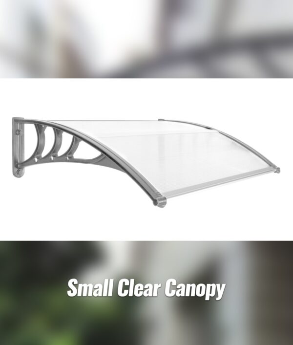 The Small clear door canopy form Sheds Direct Ireland