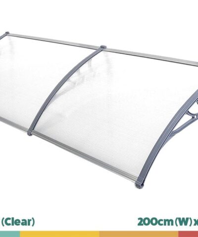 The clear XL Door canopy