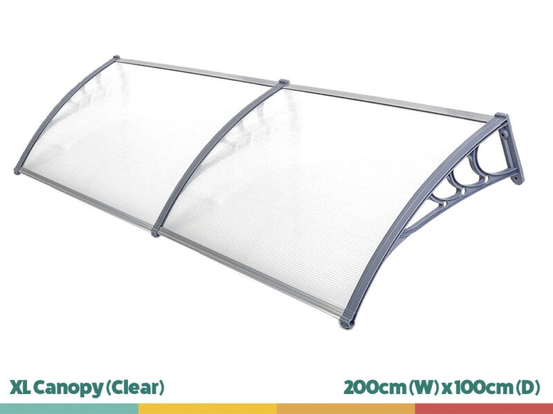 The clear XL Door canopy