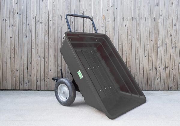 Black 350L tip cart