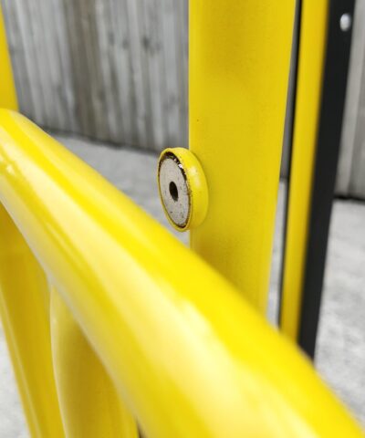 The magnetic connection point on the industrial hand truck