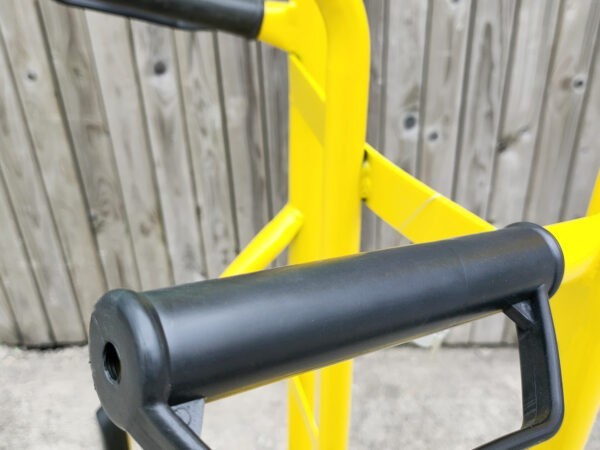 The handles with knuckle guards