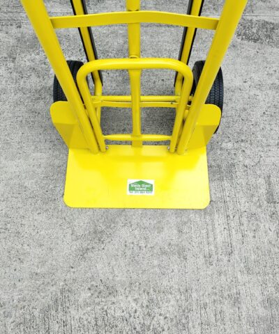 The base plate on the yellow industrial handtruck from sheds direct ireland