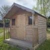 The Wooden Lodge shed in a Dublin Garden
