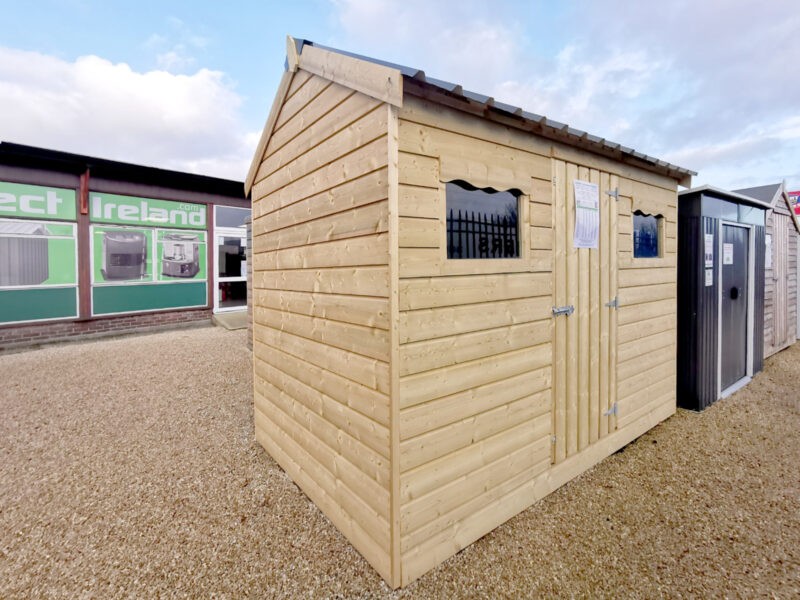 Wooden Cottage Shed as seen as from a 45' angle