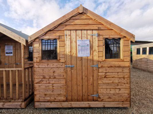 Exterior view of the 8ft x 8ft Wooden Shed