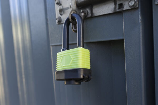 padlock from sheds direct ireland on a bolt lock