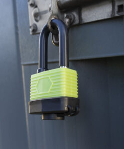 padlock from sheds direct ireland on a bolt lock