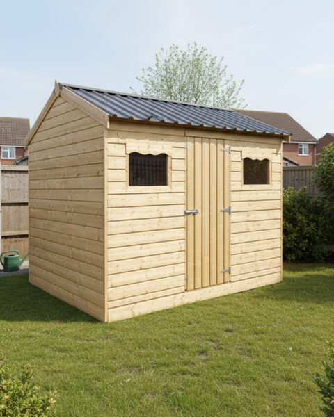 A wooden Cottage shed