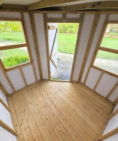 Inside the Corner Shed