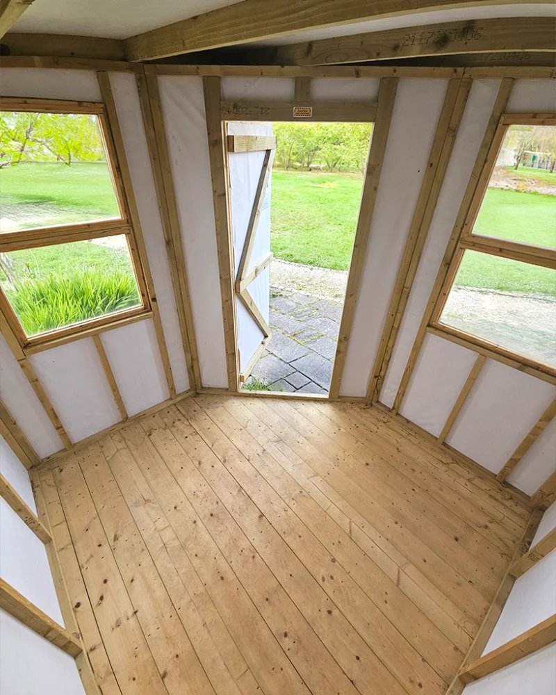Inside the Corner Shed