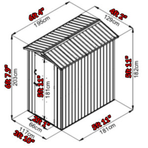 The 4X6 Steel Garden Shed - Sheds Direct Ireland