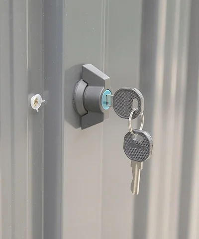 the lock with key inserted