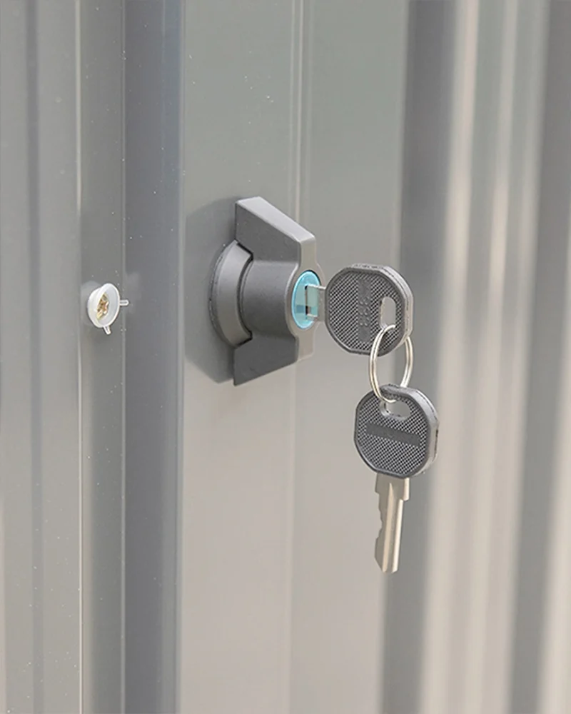 the lock with key inserted