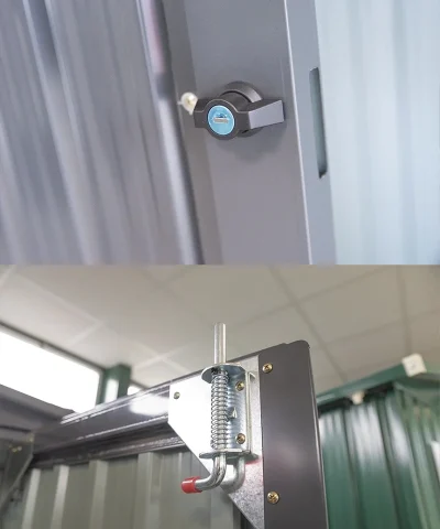 the external clasp lock and internal bolt lock