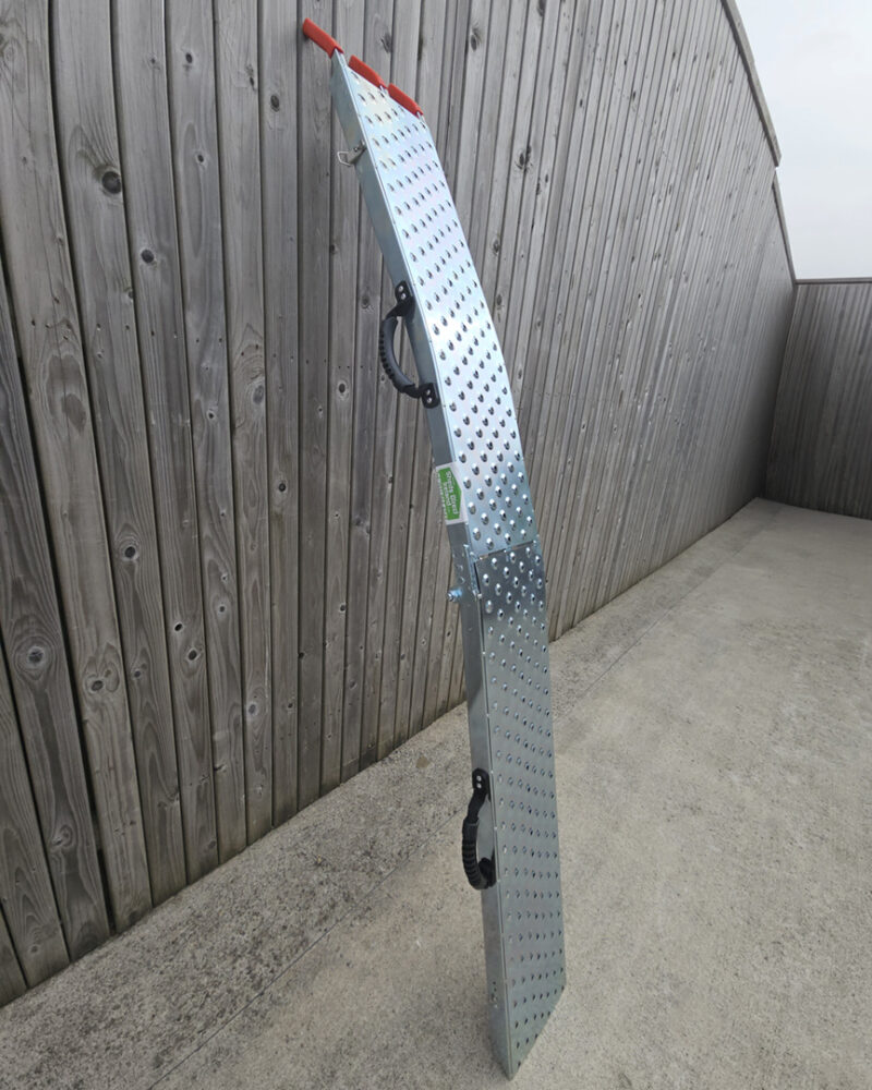 The folding ramps unfolded