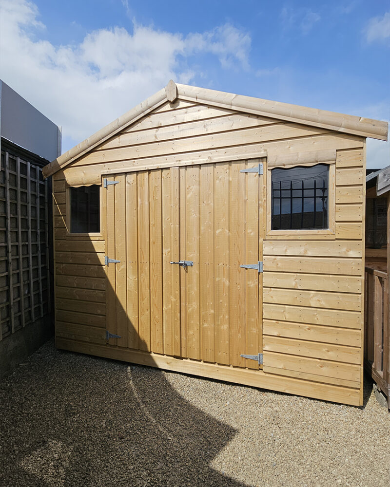 shed seem form a 45 degree angle